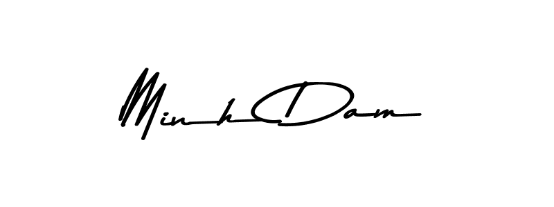 Use a signature maker to create a handwritten signature online. With this signature software, you can design (Asem Kandis PERSONAL USE) your own signature for name Minh Dam. Minh Dam signature style 9 images and pictures png