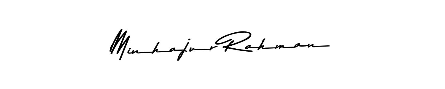 Also we have Minhajur Rahman name is the best signature style. Create professional handwritten signature collection using Asem Kandis PERSONAL USE autograph style. Minhajur Rahman signature style 9 images and pictures png