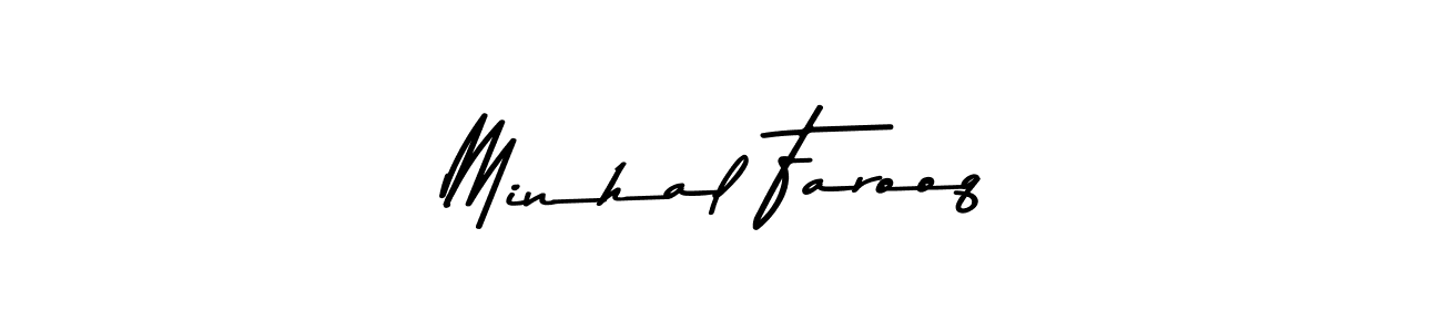 Also we have Minhal Farooq name is the best signature style. Create professional handwritten signature collection using Asem Kandis PERSONAL USE autograph style. Minhal Farooq signature style 9 images and pictures png