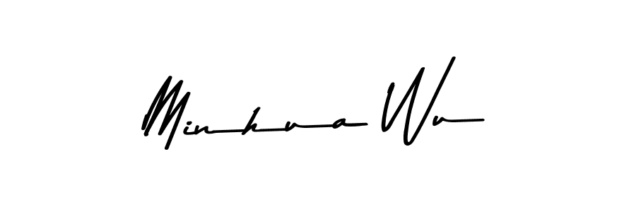 if you are searching for the best signature style for your name Minhua Wu. so please give up your signature search. here we have designed multiple signature styles  using Asem Kandis PERSONAL USE. Minhua Wu signature style 9 images and pictures png