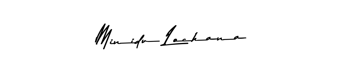 Make a beautiful signature design for name Minidu Lochana. Use this online signature maker to create a handwritten signature for free. Minidu Lochana signature style 9 images and pictures png