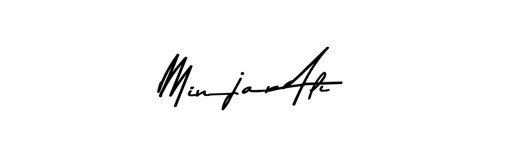 Make a beautiful signature design for name Minjar Ali. Use this online signature maker to create a handwritten signature for free. Minjar Ali signature style 9 images and pictures png