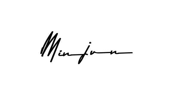 You should practise on your own different ways (Asem Kandis PERSONAL USE) to write your name (Minjun) in signature. don't let someone else do it for you. Minjun signature style 9 images and pictures png