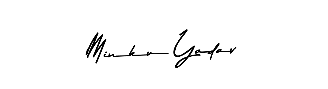 How to make Minku Yadav signature? Asem Kandis PERSONAL USE is a professional autograph style. Create handwritten signature for Minku Yadav name. Minku Yadav signature style 9 images and pictures png