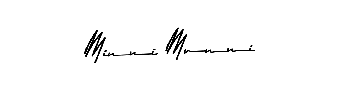 How to make Minni Munni signature? Asem Kandis PERSONAL USE is a professional autograph style. Create handwritten signature for Minni Munni name. Minni Munni signature style 9 images and pictures png