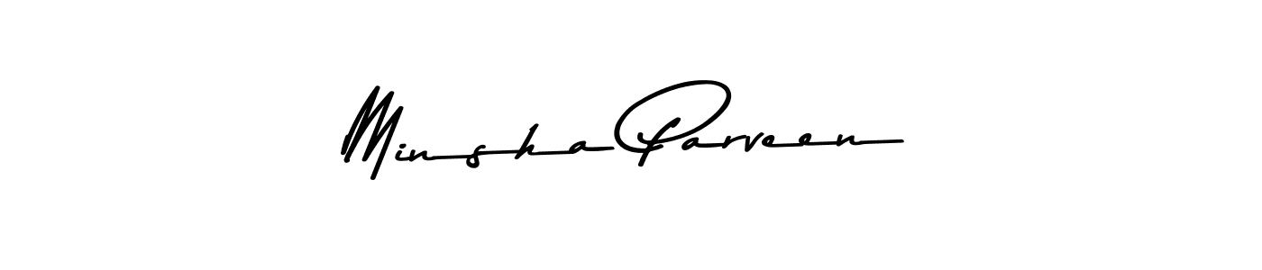 How to make Minsha Parveen signature? Asem Kandis PERSONAL USE is a professional autograph style. Create handwritten signature for Minsha Parveen name. Minsha Parveen signature style 9 images and pictures png