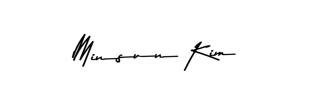 Design your own signature with our free online signature maker. With this signature software, you can create a handwritten (Asem Kandis PERSONAL USE) signature for name Minsun Kim. Minsun Kim signature style 9 images and pictures png