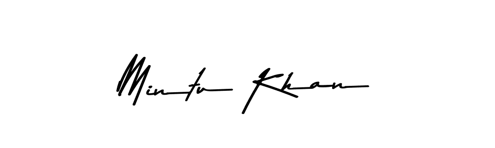 How to make Mintu Khan name signature. Use Asem Kandis PERSONAL USE style for creating short signs online. This is the latest handwritten sign. Mintu Khan signature style 9 images and pictures png