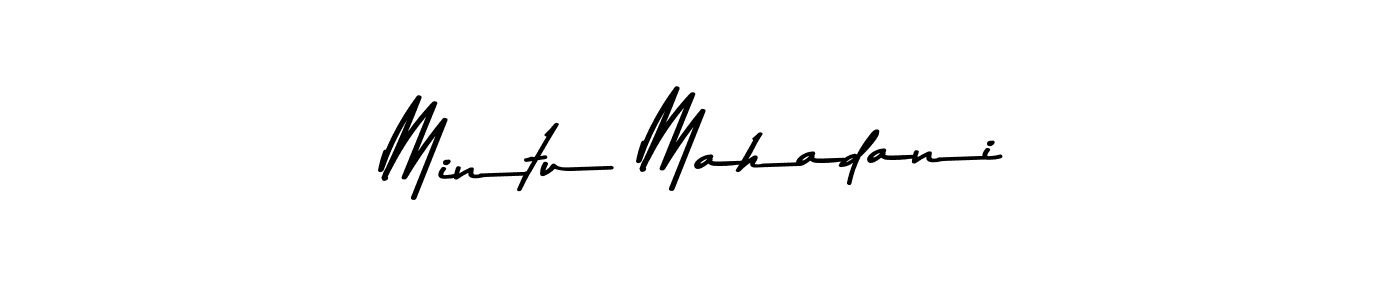 Mintu Mahadani stylish signature style. Best Handwritten Sign (Asem Kandis PERSONAL USE) for my name. Handwritten Signature Collection Ideas for my name Mintu Mahadani. Mintu Mahadani signature style 9 images and pictures png