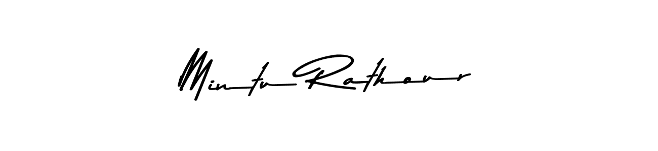 Create a beautiful signature design for name Mintu Rathour. With this signature (Asem Kandis PERSONAL USE) fonts, you can make a handwritten signature for free. Mintu Rathour signature style 9 images and pictures png