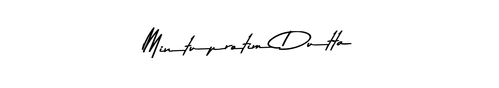 Make a beautiful signature design for name Mintuprotim Dutta. With this signature (Asem Kandis PERSONAL USE) style, you can create a handwritten signature for free. Mintuprotim Dutta signature style 9 images and pictures png