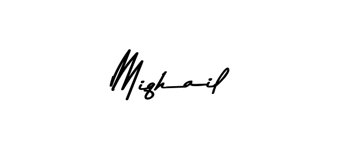 You can use this online signature creator to create a handwritten signature for the name Miqhail. This is the best online autograph maker. Miqhail signature style 9 images and pictures png