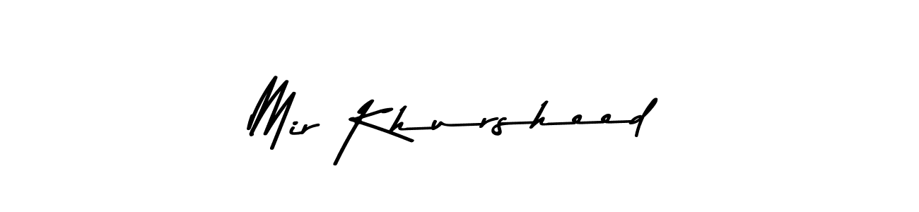 Use a signature maker to create a handwritten signature online. With this signature software, you can design (Asem Kandis PERSONAL USE) your own signature for name Mir Khursheed. Mir Khursheed signature style 9 images and pictures png