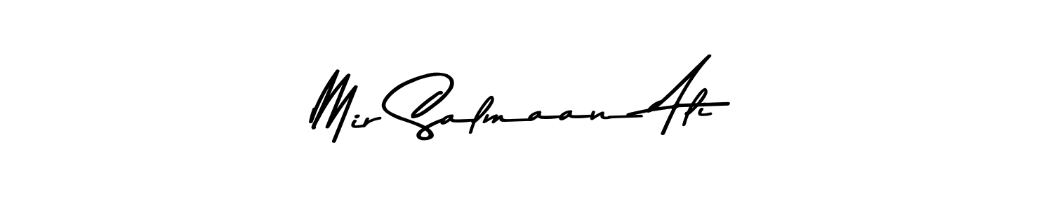 Make a beautiful signature design for name Mir Salmaan Ali. With this signature (Asem Kandis PERSONAL USE) style, you can create a handwritten signature for free. Mir Salmaan Ali signature style 9 images and pictures png