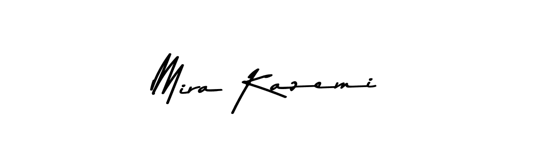 Make a beautiful signature design for name Mira Kazemi. With this signature (Asem Kandis PERSONAL USE) style, you can create a handwritten signature for free. Mira Kazemi signature style 9 images and pictures png