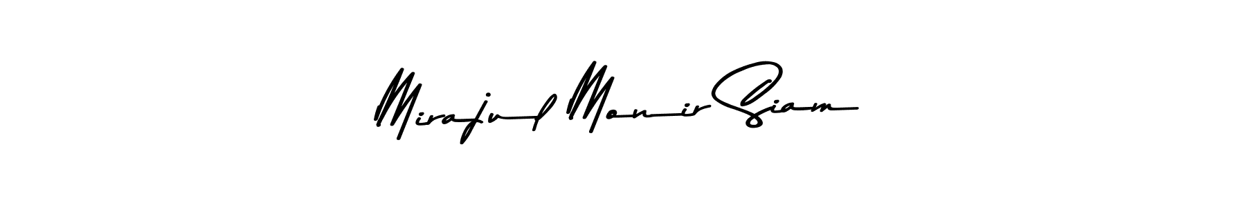 You should practise on your own different ways (Asem Kandis PERSONAL USE) to write your name (Mirajul Monir Siam) in signature. don't let someone else do it for you. Mirajul Monir Siam signature style 9 images and pictures png