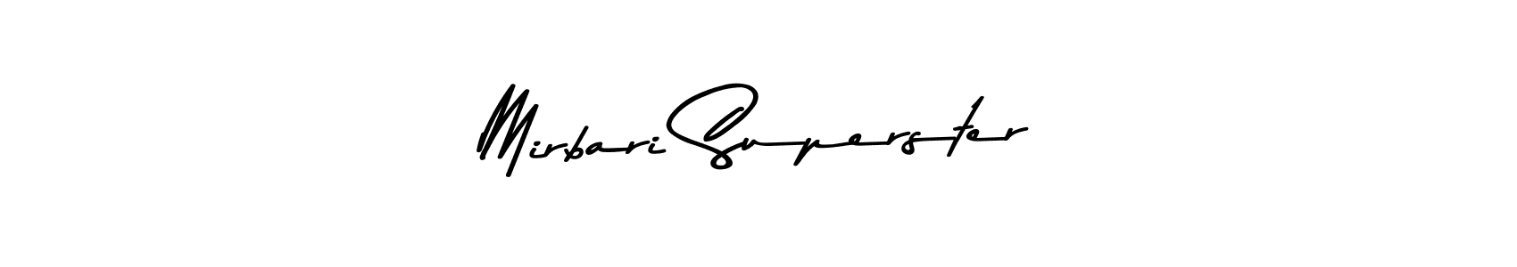 The best way (Asem Kandis PERSONAL USE) to make a short signature is to pick only two or three words in your name. The name Mirbari Superster include a total of six letters. For converting this name. Mirbari Superster signature style 9 images and pictures png