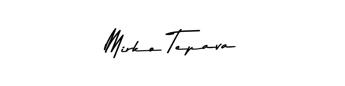 Create a beautiful signature design for name Mirko Tepava. With this signature (Asem Kandis PERSONAL USE) fonts, you can make a handwritten signature for free. Mirko Tepava signature style 9 images and pictures png