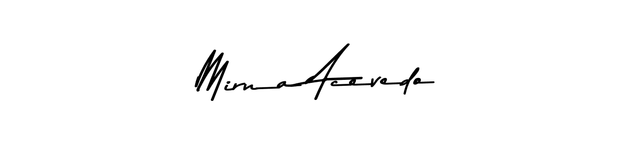 How to make Mirna Acevedo name signature. Use Asem Kandis PERSONAL USE style for creating short signs online. This is the latest handwritten sign. Mirna Acevedo signature style 9 images and pictures png