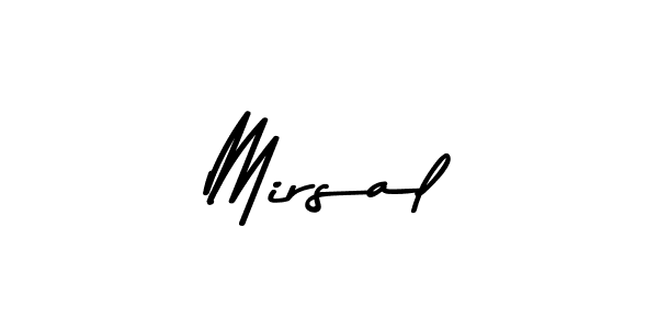 Design your own signature with our free online signature maker. With this signature software, you can create a handwritten (Asem Kandis PERSONAL USE) signature for name Mirsal. Mirsal signature style 9 images and pictures png