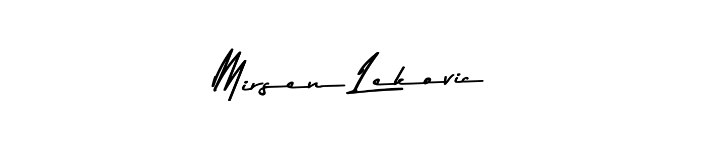 Mirsen Lekovic stylish signature style. Best Handwritten Sign (Asem Kandis PERSONAL USE) for my name. Handwritten Signature Collection Ideas for my name Mirsen Lekovic. Mirsen Lekovic signature style 9 images and pictures png