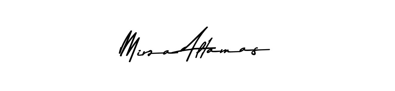 Design your own signature with our free online signature maker. With this signature software, you can create a handwritten (Asem Kandis PERSONAL USE) signature for name Mirza Altamas. Mirza Altamas signature style 9 images and pictures png