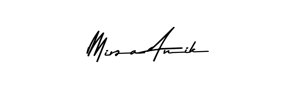 Design your own signature with our free online signature maker. With this signature software, you can create a handwritten (Asem Kandis PERSONAL USE) signature for name Mirza Anik. Mirza Anik signature style 9 images and pictures png