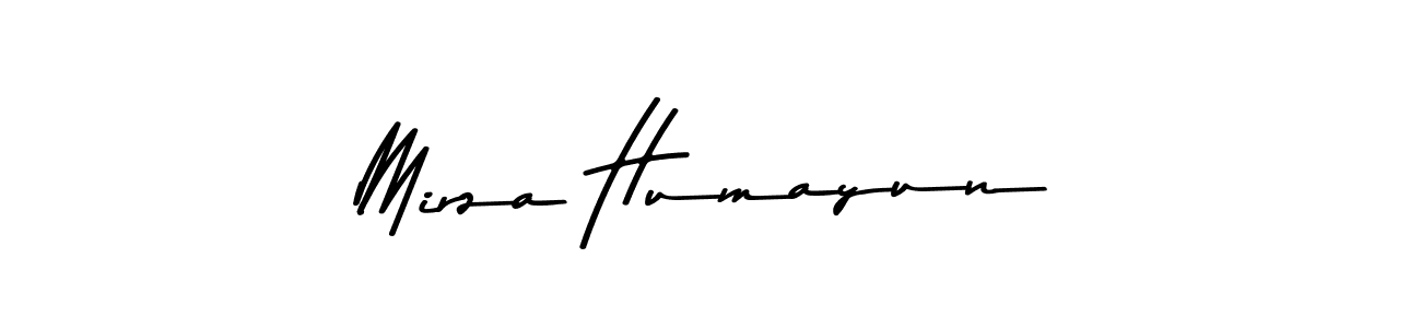 How to make Mirza Humayun name signature. Use Asem Kandis PERSONAL USE style for creating short signs online. This is the latest handwritten sign. Mirza Humayun signature style 9 images and pictures png