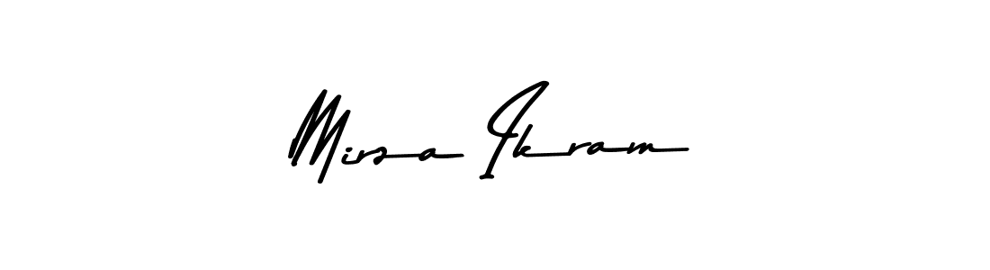 Design your own signature with our free online signature maker. With this signature software, you can create a handwritten (Asem Kandis PERSONAL USE) signature for name Mirza Ikram. Mirza Ikram signature style 9 images and pictures png