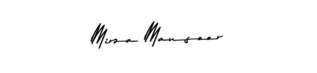Make a beautiful signature design for name Mirza Mansoor. With this signature (Asem Kandis PERSONAL USE) style, you can create a handwritten signature for free. Mirza Mansoor signature style 9 images and pictures png