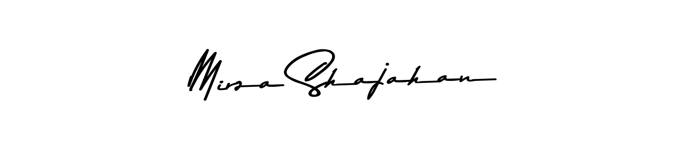 How to make Mirza Shajahan name signature. Use Asem Kandis PERSONAL USE style for creating short signs online. This is the latest handwritten sign. Mirza Shajahan signature style 9 images and pictures png