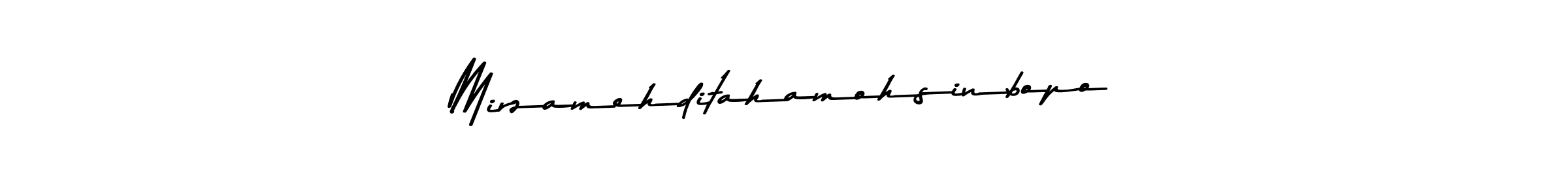 How to Draw Mirzamehditahamohsinbopo signature style? Asem Kandis PERSONAL USE is a latest design signature styles for name Mirzamehditahamohsinbopo. Mirzamehditahamohsinbopo signature style 9 images and pictures png