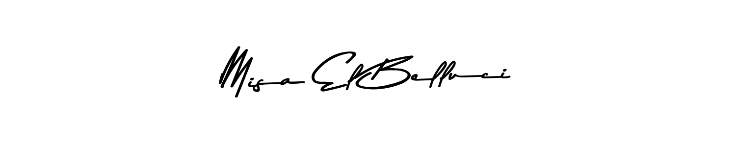 Design your own signature with our free online signature maker. With this signature software, you can create a handwritten (Asem Kandis PERSONAL USE) signature for name Misa El Belluci. Misa El Belluci signature style 9 images and pictures png