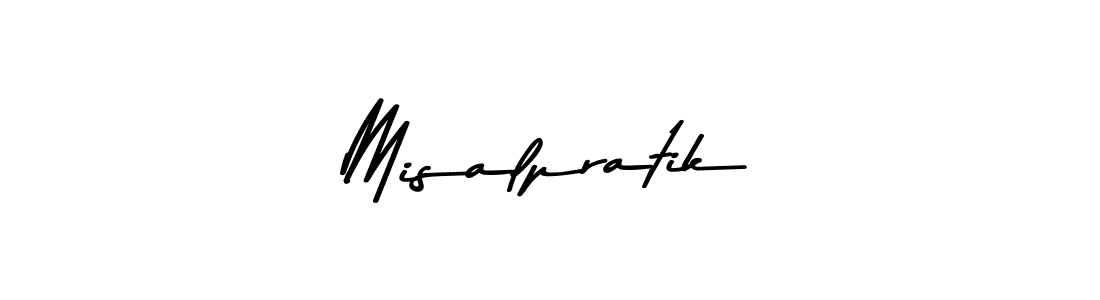 How to make Misalpratik signature? Asem Kandis PERSONAL USE is a professional autograph style. Create handwritten signature for Misalpratik name. Misalpratik signature style 9 images and pictures png