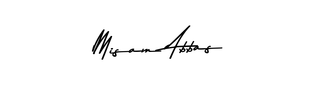 Use a signature maker to create a handwritten signature online. With this signature software, you can design (Asem Kandis PERSONAL USE) your own signature for name Misam Abbas. Misam Abbas signature style 9 images and pictures png