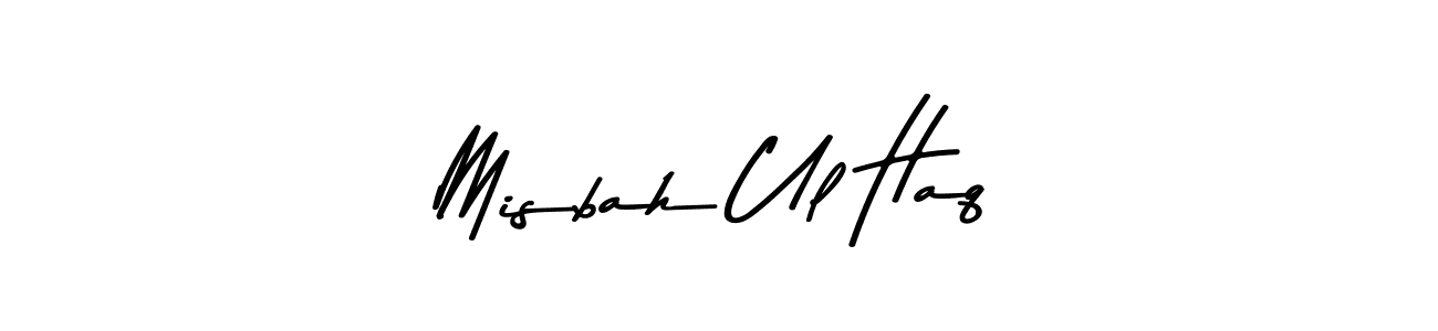 Make a beautiful signature design for name Misbah Ul Haq. With this signature (Asem Kandis PERSONAL USE) style, you can create a handwritten signature for free. Misbah Ul Haq signature style 9 images and pictures png