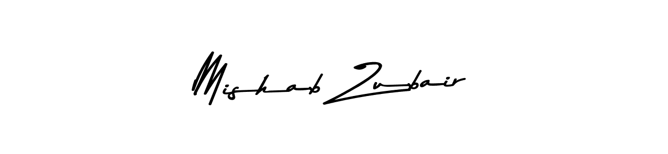 How to make Mishab Zubair signature? Asem Kandis PERSONAL USE is a professional autograph style. Create handwritten signature for Mishab Zubair name. Mishab Zubair signature style 9 images and pictures png