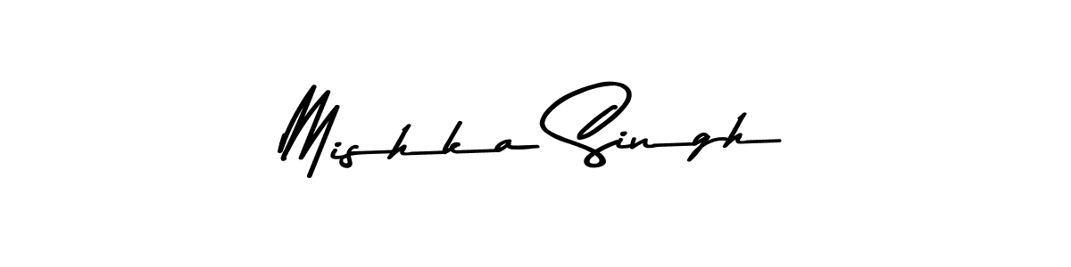 This is the best signature style for the Mishka Singh name. Also you like these signature font (Asem Kandis PERSONAL USE). Mix name signature. Mishka Singh signature style 9 images and pictures png