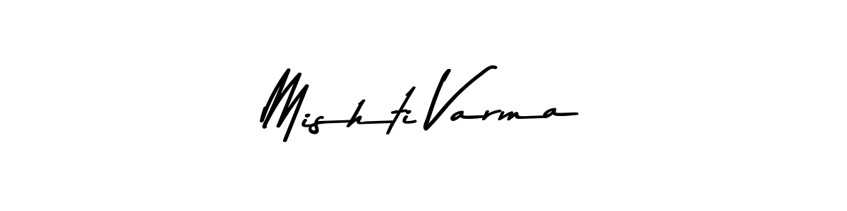 You should practise on your own different ways (Asem Kandis PERSONAL USE) to write your name (Mishti Varma) in signature. don't let someone else do it for you. Mishti Varma signature style 9 images and pictures png
