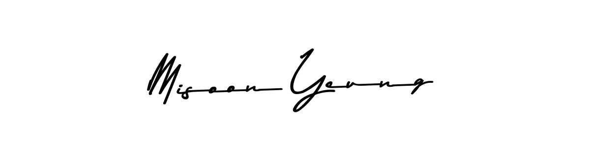 Make a beautiful signature design for name Misoon Yeung. Use this online signature maker to create a handwritten signature for free. Misoon Yeung signature style 9 images and pictures png