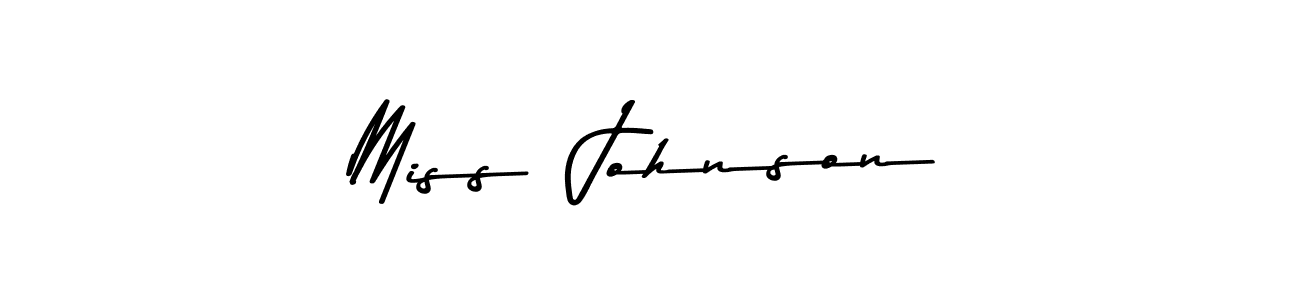 Similarly Asem Kandis PERSONAL USE is the best handwritten signature design. Signature creator online .You can use it as an online autograph creator for name Miss  Johnson. Miss  Johnson signature style 9 images and pictures png