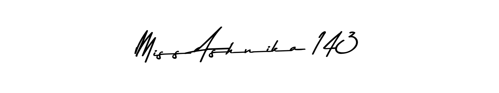 Also You can easily find your signature by using the search form. We will create Miss Ashnika 143 name handwritten signature images for you free of cost using Asem Kandis PERSONAL USE sign style. Miss Ashnika 143 signature style 9 images and pictures png