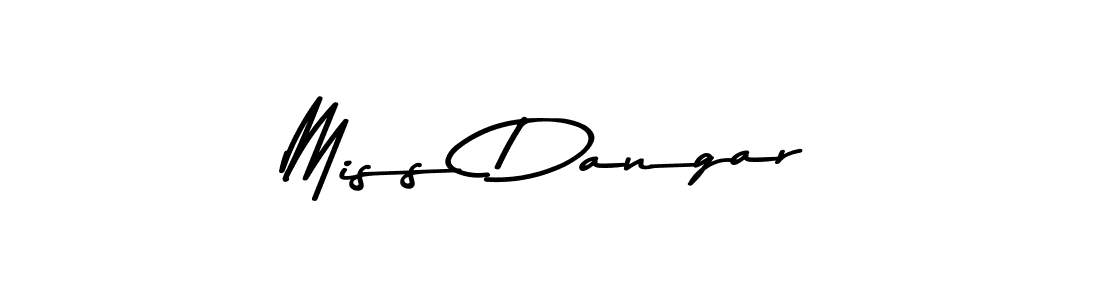 How to make Miss Dangar name signature. Use Asem Kandis PERSONAL USE style for creating short signs online. This is the latest handwritten sign. Miss Dangar signature style 9 images and pictures png