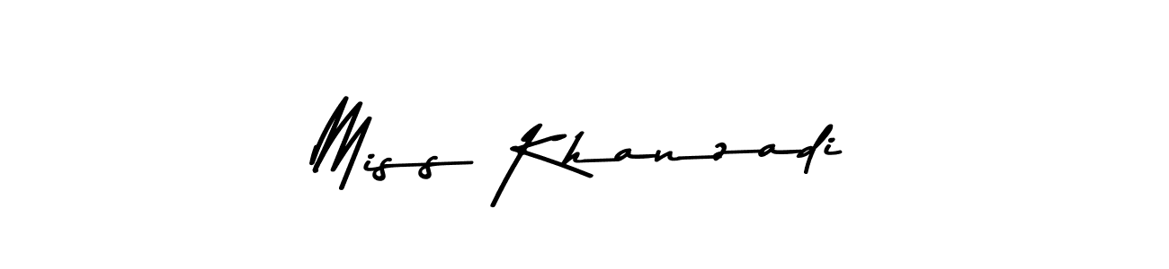 How to make Miss Khanzadi signature? Asem Kandis PERSONAL USE is a professional autograph style. Create handwritten signature for Miss Khanzadi name. Miss Khanzadi signature style 9 images and pictures png