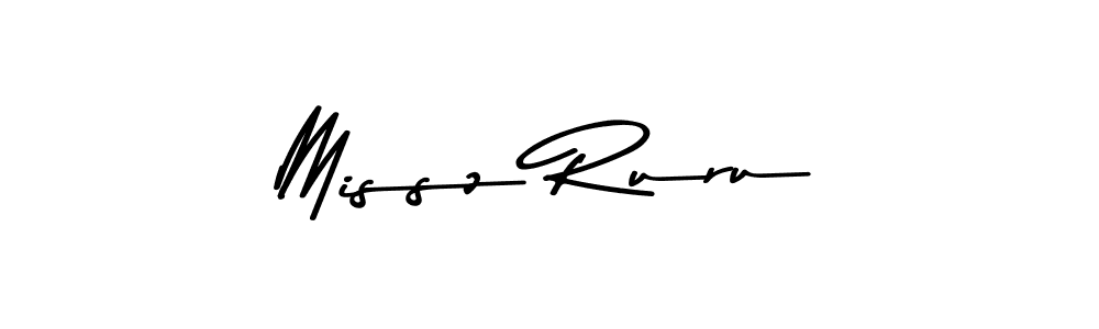 Missz Ruru stylish signature style. Best Handwritten Sign (Asem Kandis PERSONAL USE) for my name. Handwritten Signature Collection Ideas for my name Missz Ruru. Missz Ruru signature style 9 images and pictures png
