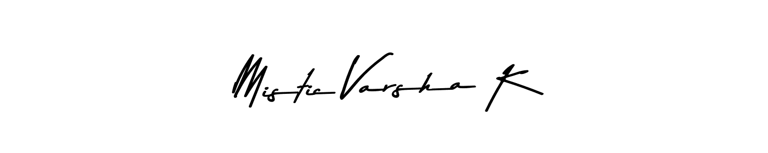 Here are the top 10 professional signature styles for the name Mistic Varsha K. These are the best autograph styles you can use for your name. Mistic Varsha K signature style 9 images and pictures png