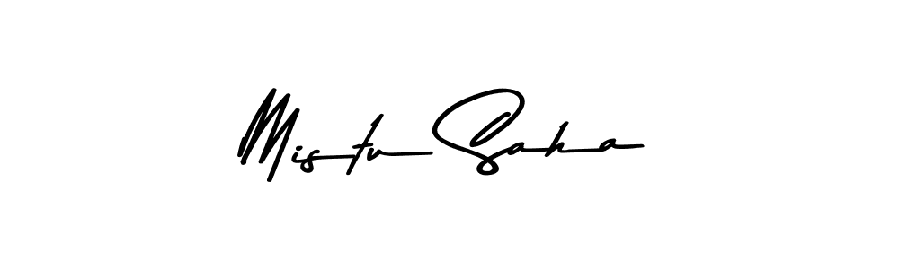 Create a beautiful signature design for name Mistu Saha. With this signature (Asem Kandis PERSONAL USE) fonts, you can make a handwritten signature for free. Mistu Saha signature style 9 images and pictures png