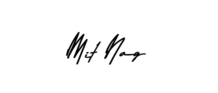 Make a beautiful signature design for name Mit Nag. With this signature (Asem Kandis PERSONAL USE) style, you can create a handwritten signature for free. Mit Nag signature style 9 images and pictures png