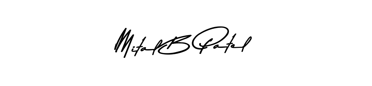 Create a beautiful signature design for name Mital B Patel. With this signature (Asem Kandis PERSONAL USE) fonts, you can make a handwritten signature for free. Mital B Patel signature style 9 images and pictures png