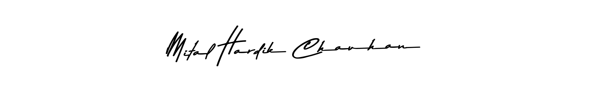 This is the best signature style for the Mital Hardik Chauhan name. Also you like these signature font (Asem Kandis PERSONAL USE). Mix name signature. Mital Hardik Chauhan signature style 9 images and pictures png